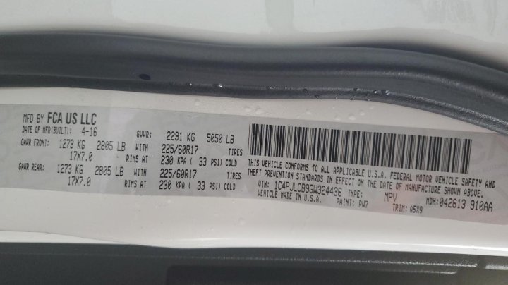 JEEP Cherokee LATITUDE 2016