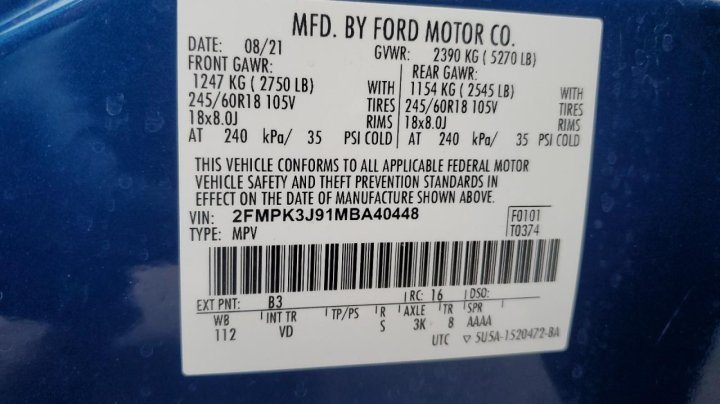 Ford EDGE SEL 2021