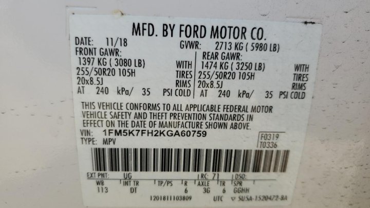 Ford Explorer LIMITED 2019