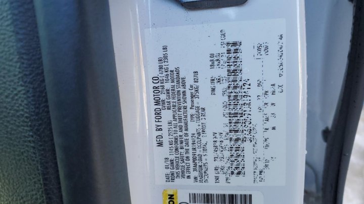 Ford FUSION TITANIUM/PLATINUM 2018