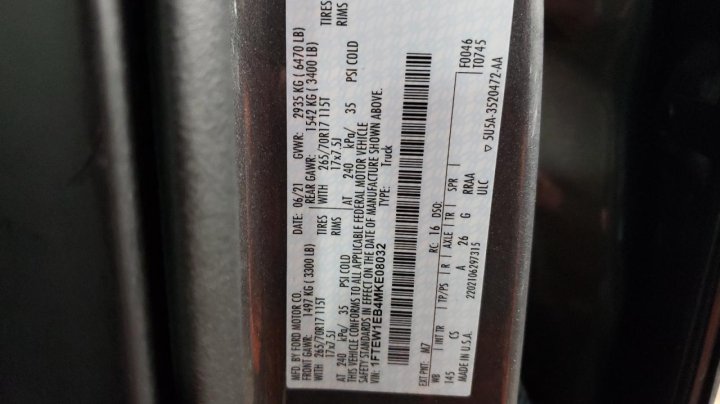 Ford F150 SUPERCREW 2021
