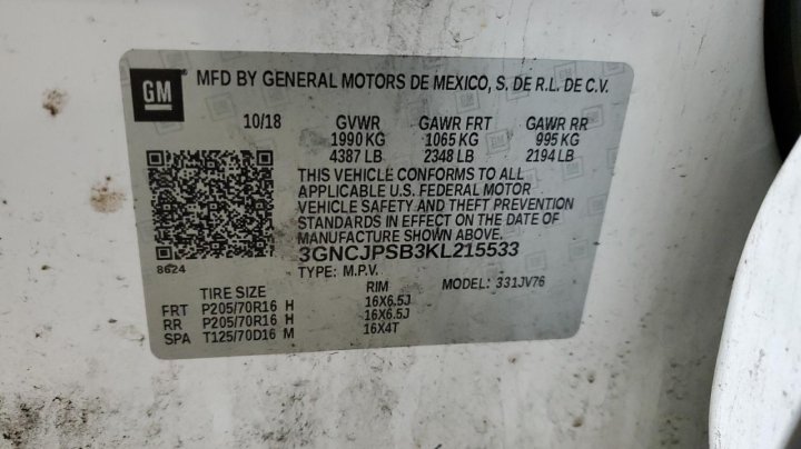 Chevrolet Trax 1LT 2019