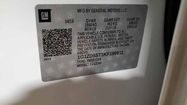 Chevrolet Malibu LT 2019