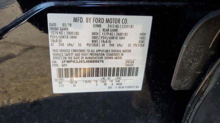 Ford EDGE SEL 2018