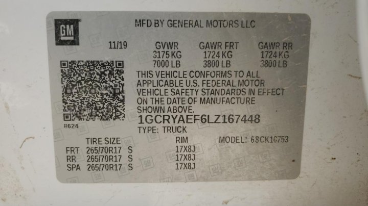 Chevrolet Silverado K1500 2020