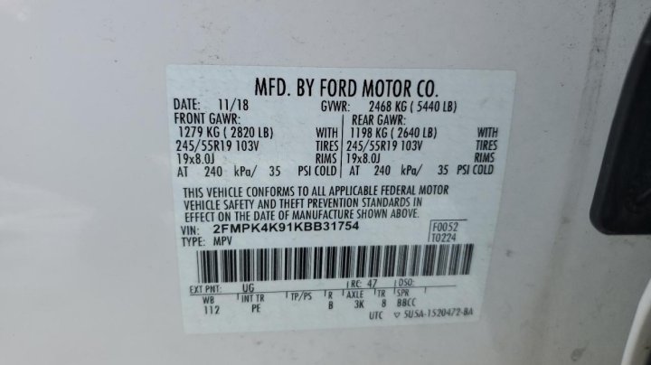 Ford EDGE TITANIUM 2019