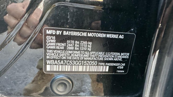 BMW 5 Series XI 2016