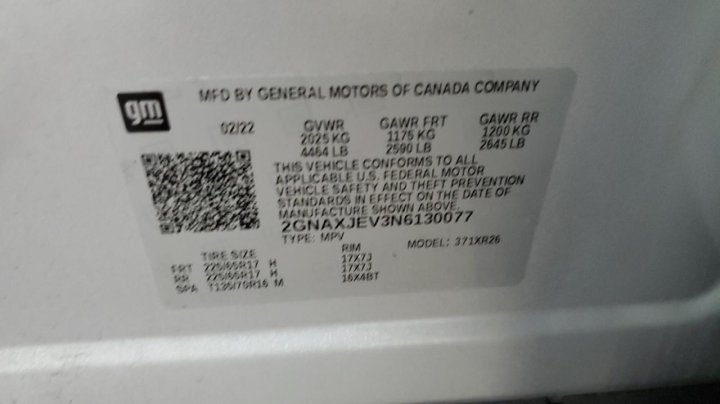 Chevrolet Equinox LT 2022