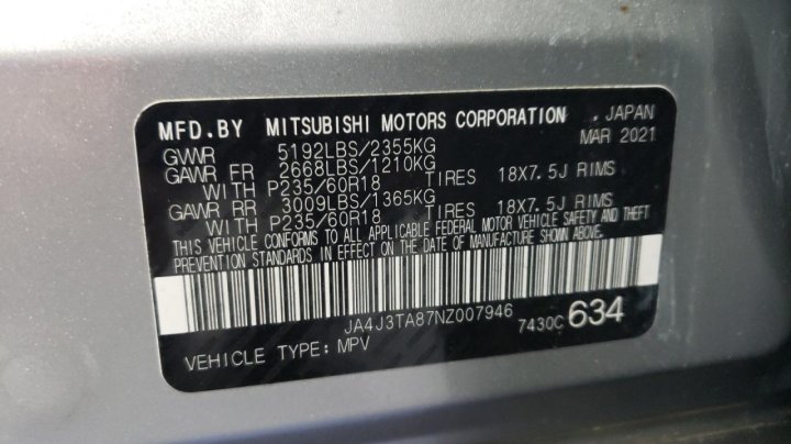Mitsubishi Outlander ES 2022