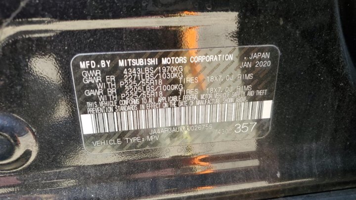 Mitsubishi Outlander ES 2020