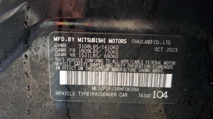 Mitsubishi Mirage G4 ES 2024
