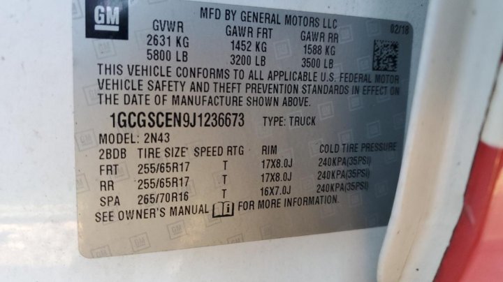 Chevrolet Colorado LT 2018