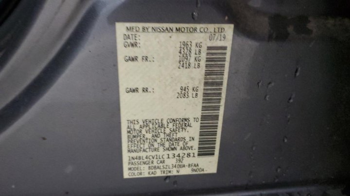 Nissan Altima SR 2020