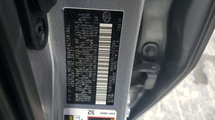 Toyota Camry SE 2021