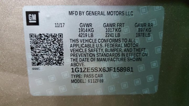 Chevrolet Malibu PREMIER 2018