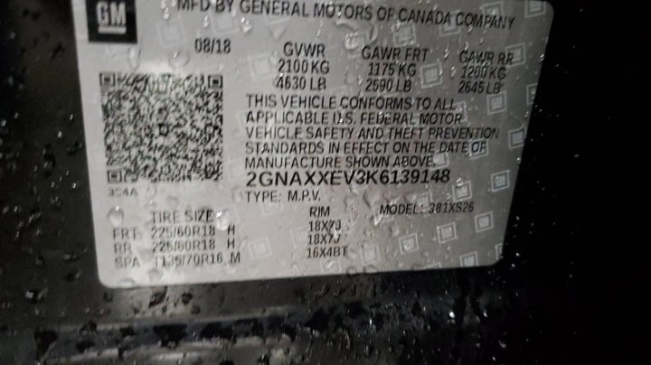 Chevrolet Equinox PREMIER 2019