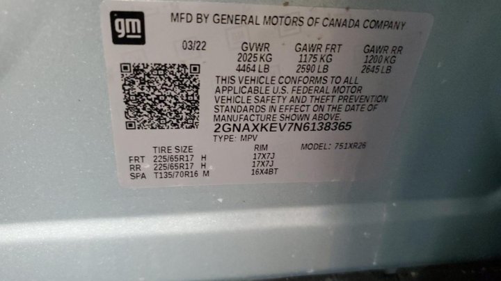 Chevrolet Equinox LT 2022