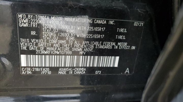 Toyota RAV4 XLE 2021