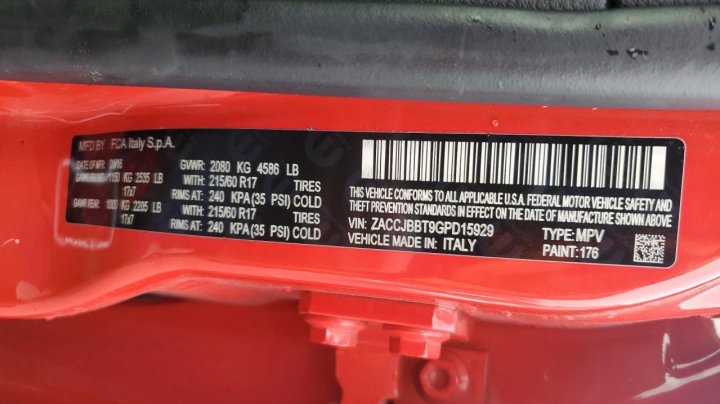 JEEP RENEGADE LATITUDE 2016
