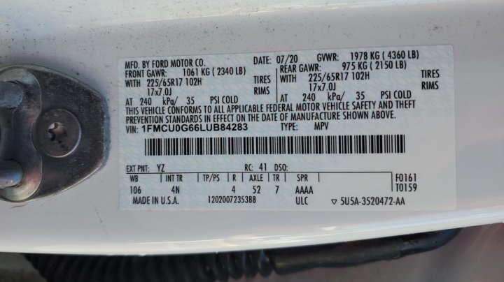 Ford Escape SE 2020