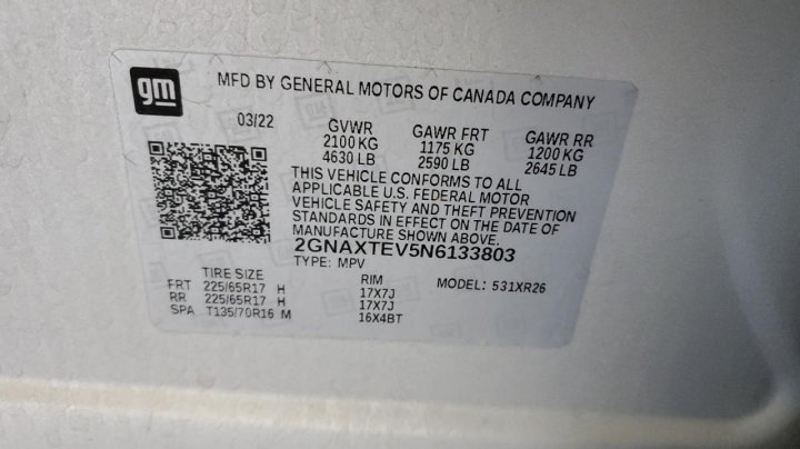 Chevrolet Equinox LT 2022