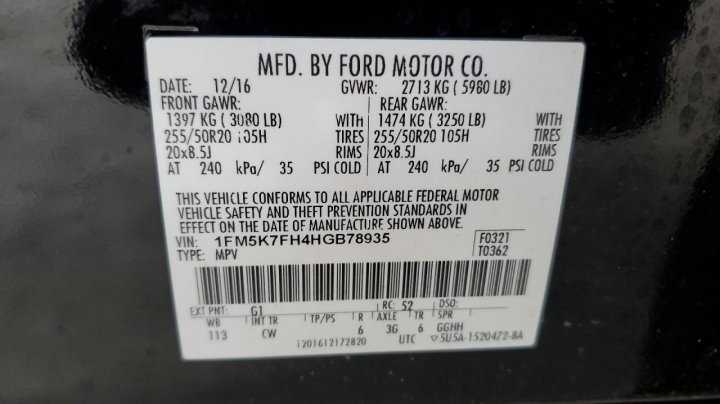 Ford Explorer LIMITED 2017