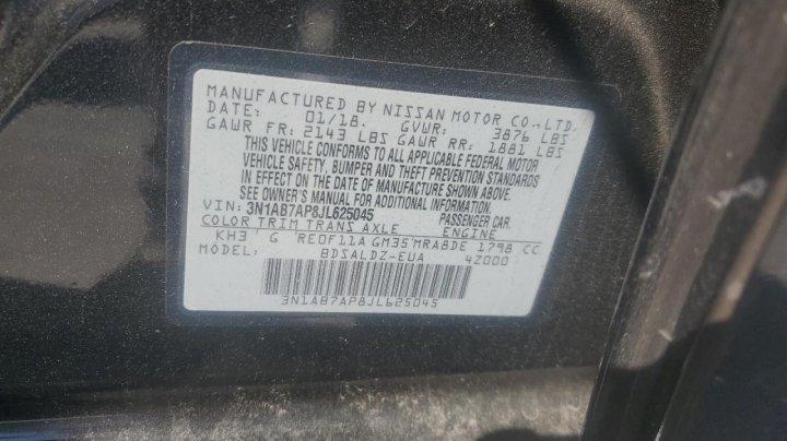 Nissan Sentra S 2018