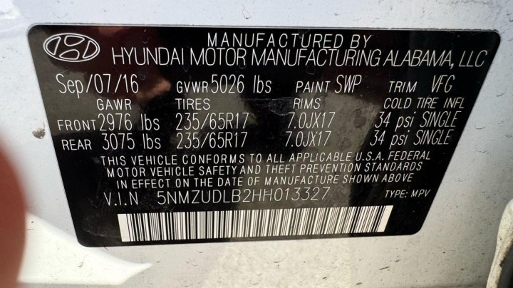 Hyundai Santa Fe  2017