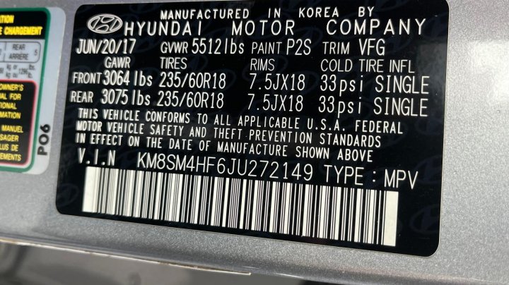 Hyundai Santa Fe SE 2018