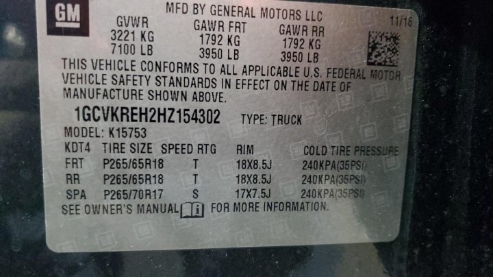 Chevrolet Silverado K1500 LT 2017