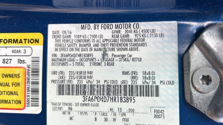 Ford FUSION SE 2017