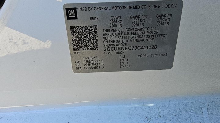 Chevrolet Silverado K1500 2018