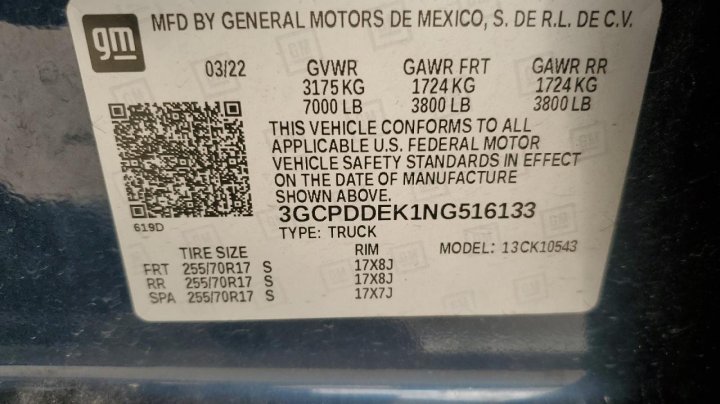 Chevrolet Silverado  2022
