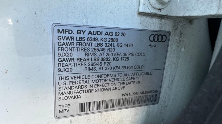 Audi Q7 PREMIUM PLUS 2020