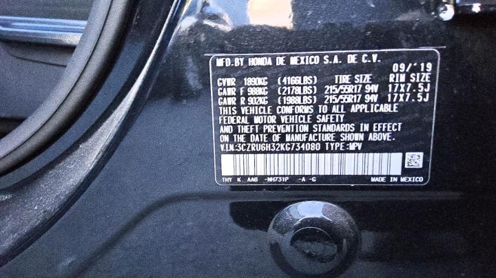 Honda HR-V  2019