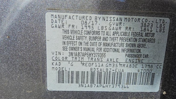 Nissan Sentra  2017