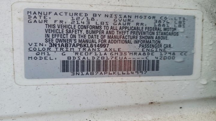 Nissan Sentra  2019