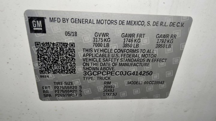 Chevrolet Silverado  2018