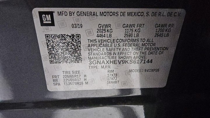 Chevrolet Equinox  2019