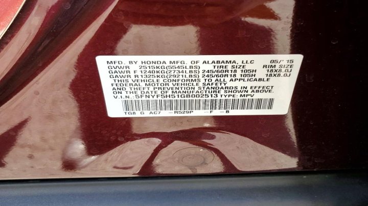 Honda Pilot  2016