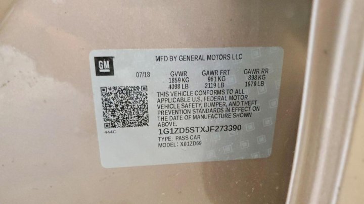 Chevrolet Malibu  2018