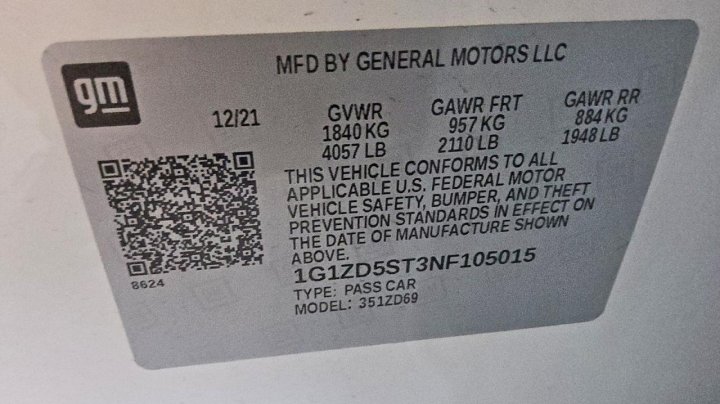 Chevrolet Malibu  2022