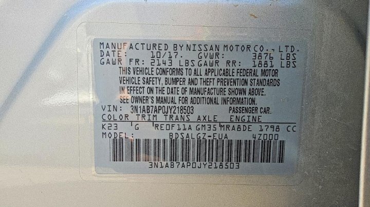 Nissan Sentra  2018
