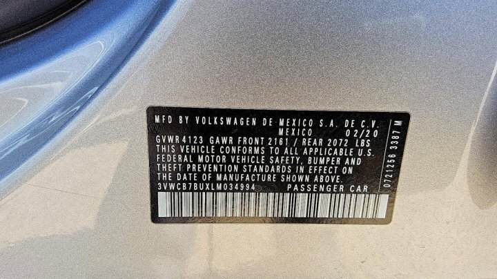 Volkswagen JETTA  2020
