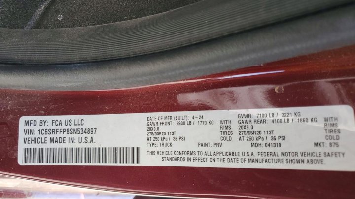 RAM 1500  2025