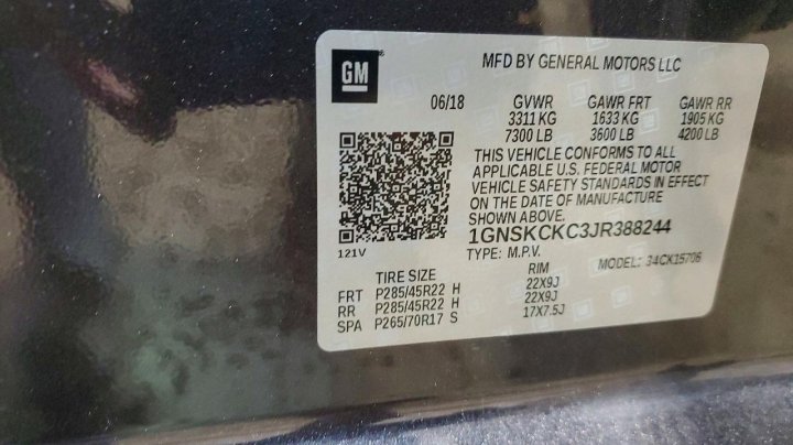 Chevrolet Tahoe  2018