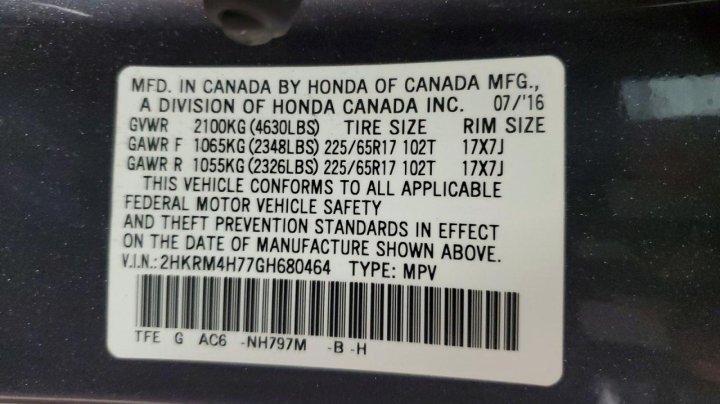 Honda CR-V  2016