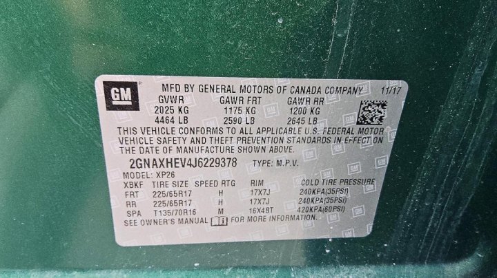 Chevrolet Equinox  2018