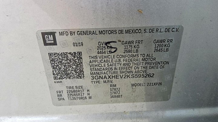 Chevrolet Equinox  2019