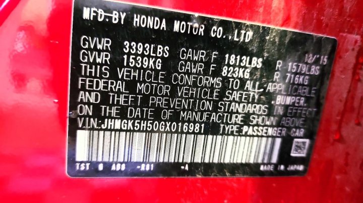 Honda Fit  2016